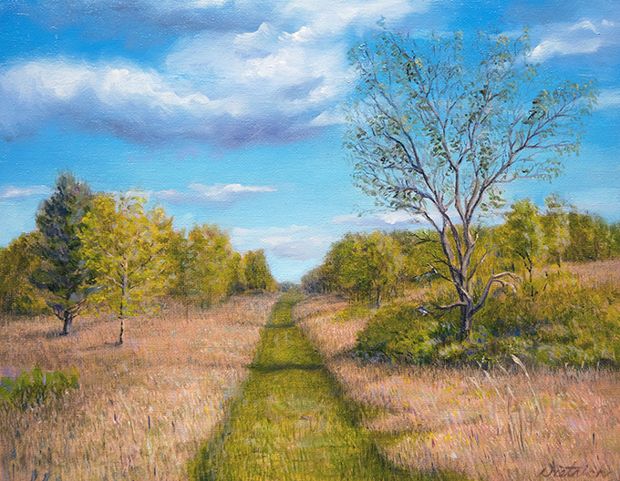 Late September Landscape Paintings by David John Dietrich art